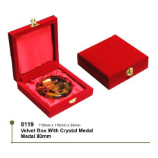 Velvet Box With Crystal Medal NC8119<br>NC8119
